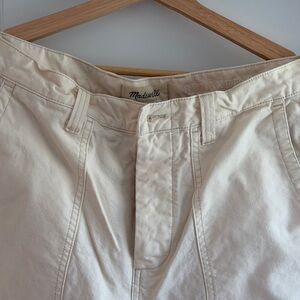 Madewell Off-White Fatigue Trousers